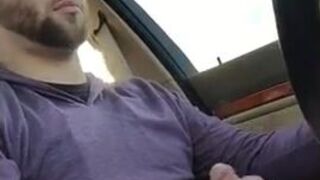 Big-Cock Hunks Play in the Car