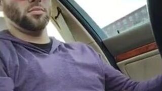 Big-Cock Hunks Play in the Car