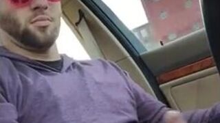 Big-Cock Hunks Play in the Car