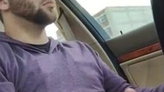 Big-Cock Hunks Play in the Car