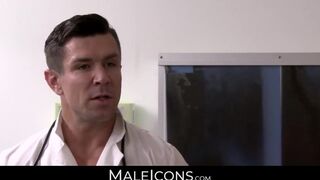 MaleIcons.com - Dr. Seth Santoro's clinic exam turning into a hot anal fuck session w