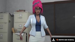 Hentai Sex School - HENTAI SEX SCHOOL - Horny Stacked Principal MILF Gets Fucked Doggystyle In Front Of The Class