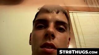 Str8Thugs.com - Straight thug Alexxx is always horny and jerking off his hard cock