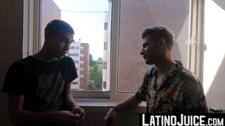 LatinoJuice.com - Skinny twink Ayun rammed by straight Latino Edipo Rey