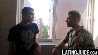 LatinoJuice.com - Skinny twink Ayun rammed by straight Latino Edipo Rey