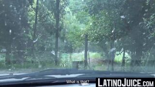 LatinoJuice.com - Hairy Latino Rodrigo El Santo rides Pablo X dick outdoors