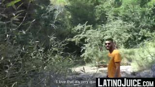 LatinoJuice.com - Hairy Latino Rodrigo El Santo rides Pablo X dick outdoors