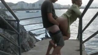 Outdoor Sex by the Water with a Hot Blonde