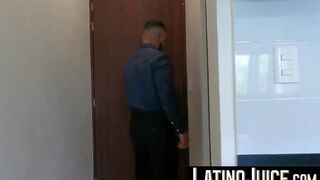 LatinoJuice.com - Inked Latino jock Sahid rides on top of gay Mateo huge cock