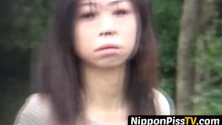 NipponPissTV.com - Filthy Japanese vixens pissing openly outdoors before  play