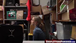 ShopliftersPunished.com - Blonde shoplifter Emma Hixx drilled deep and cum drenched b