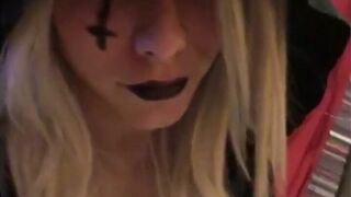 Emo Crossdresser Masturbating Solo