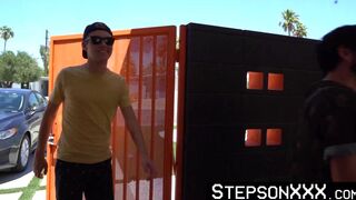 StepsonXXX.com - Gay twink Jack Bailey rimmed deep by stepdad Derek Allen