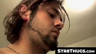 Str8Thugs.com - Straight thug Bam empties his balls out of spunky jizz in intense cum