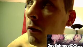 JoeSchmoeXXX.com - Horny straight dudes play with toys and fuck like animals in bed