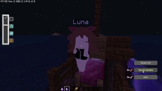 Minecraft Babe Luna Boobs Squeezing Cry