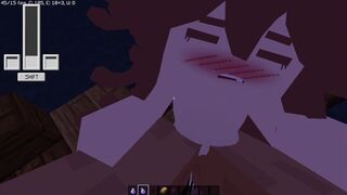 Minecraft Babe Luna Boobs Squeezing Cry