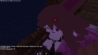 Minecraft Babe Luna Boobs Squeezing Cry