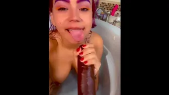 DaggaX Trying To Swallow A Monster Dildo