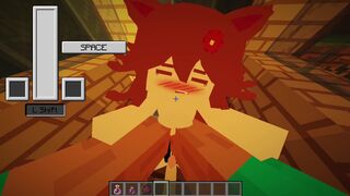 Minecraft - Jenny SexMod Update 1.5.1 and 1.5.2 - playing with luna's tits