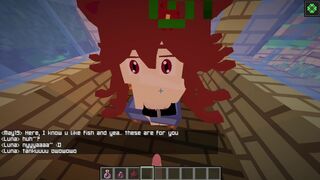 Minecraft - Jenny SexMod Update 1.5.1 and 1.5.2 - playing with luna's tits