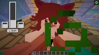 Minecraft - Jenny SexMod Update 1.5.1 and 1.5.2 - playing with luna's tits