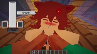 Minecraft - Jenny SexMod Update 1.5.1 and 1.5.2 - playing with luna's tits