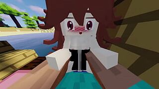 Minecraft - Jenny SexMod Luna sentando no pau