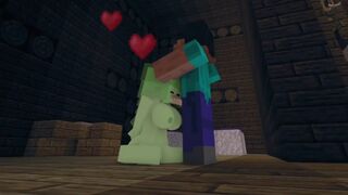 Minecraft Slime Girl Submissive Blowjob without using hands