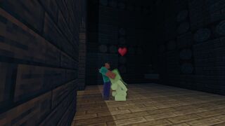 Minecraft Slime Girl Submissive Blowjob without using hands