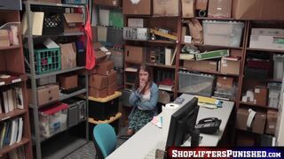 ShopliftersPunished.com - Brooke Bliss slammed deep by big dick cop in the office tak