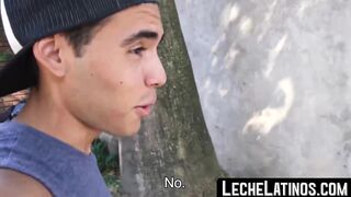 LecheLatinos.com - Latino's wild pickup sex ends with a raw fuck and a jizz-covered f