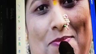 Neeta aunty cum tribute 3