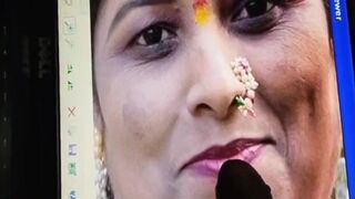 Neeta aunty cum tribute 3