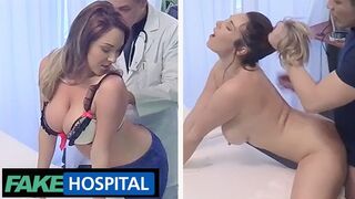 Fake Hospital - Big Boobs from UK visits a Czech Hospital and Fucks the Doctor -