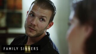 FAMILY SINNERS - Codey Persuades His Step Cousin Kasey Warner Not To Get Married By Fucking Her Hard