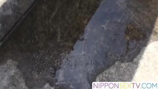 NipponSexTV.com - Japanese women spied on while pissing uncontrollably in public