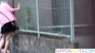 NipponSexTV.com - Japanese women spied on while pissing uncontrollably in public