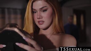 TSSexual.com - Daisy Taylor's BBC encounter leaves a hairy chest drenched in cum