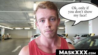 MaskXXX.com - Muscular Marty's big cock wanking it for our viewers solo