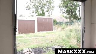 MaskXXX.com - Muscular Marty's big cock wanking it for our viewers solo