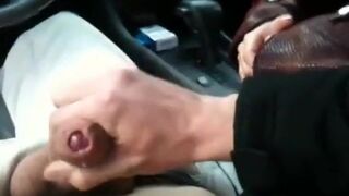 Russian Amateur Gives Blowjob in a Car During Lunch Break