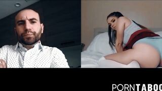 PornTaboos.com - Sexy Athena Faris' webcam pussy play teases her bald stud captive