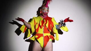 Kinky cake eating and kissing compilation with kinky clowns Jarry the Clown and Sandy