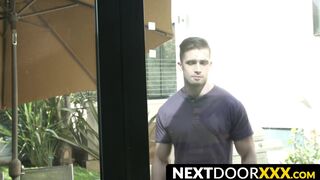 NextDoorXXX.com - Muscular jock barebacks his hot neighbor next door