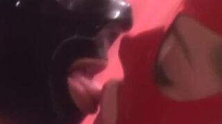 PussyCatsLatex.com - Naughty femdom's toy play with masked lesbian sub