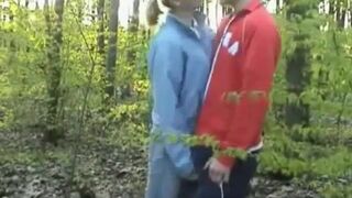 Blonde Amateur Sucks Dick Outdoors