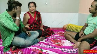 Indian Bengali Wife Threesome Sex! With Clear Audio