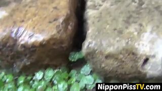 NipponPissTV.com - Lucky voyeur films Asian babes pissing on camera