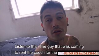 SayUncleNetwork.com - Straight Latino's man hole initiation with a raw pounding